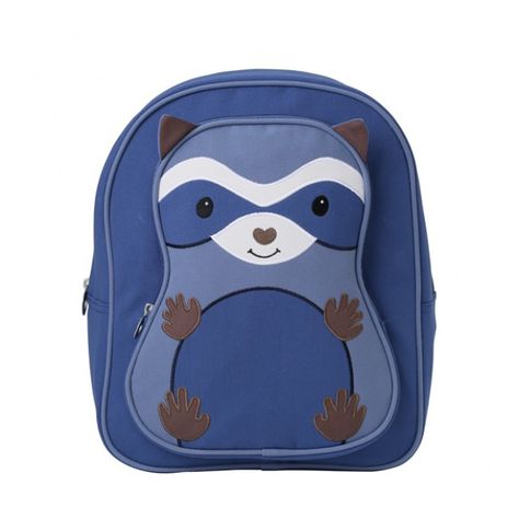 Cutest backpacks for back to school: The big kid raccoon eco-friendly backpack from Apple Park Cutest Backpacks, Eco Friendly Backpack, Apple Park, Baby Blankie, Unique Baby Clothes, Baby Stuffed Animals, Kids Holiday Gifts, Stroller Toys, Kids Backpack