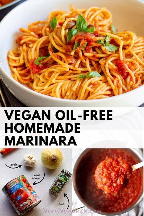 Vegan Oil Free Pasta Sauce, Oil Free Pasta Sauce, Plant Based Pasta Sauce, Oil Based Pasta Sauce, Plant Based Pasta Recipes, Plant Based Spaghetti, Low Calorie Pasta Sauce, Oil Pasta Sauce, Vegan Spaghetti Sauce