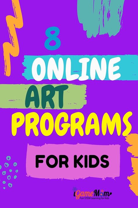 Online art programs for kids learn art appreciation, fundamentals, skills. Free STEAM resources for teachers and parents at school and at home. Interactive Art Projects, Steam Activity, Preschool Stem, Steam Learning, Homeschool Board, Coding Apps, Art Games, Art Projects For Kids, Stem Steam