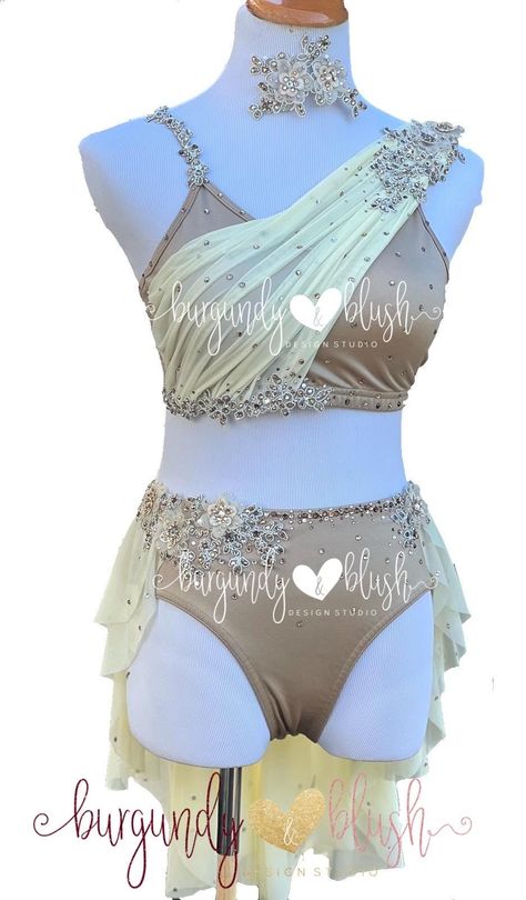 Gorgeous Lyrical costume 🤍  -Tons of Swavorski and Preciosa Crystals.  - Hand Sewn Appliqués -Base is from Reverence - Hair Piece included  I only have one of this costume but have a ton of other bases that I can use to create a costume for your dancer 😊   Adult Small: Size Chart Bust: 34-35 Waist: 26-28 Hips: 36-37 Girth: 58-61 Lyrical Dance Costumes Solo, Dance Competition Costumes, Dance Costumes Lyrical, Lyrical Costumes, Contemporary Costumes, Solo Costume, Competition Costumes, Lyrical Dance, Dance Competition