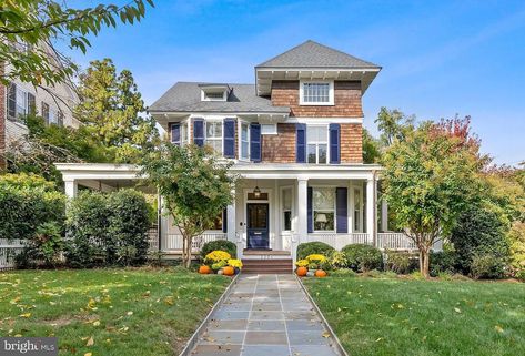 3301 Newark St NW, Washington, DC 20008 | MLS #DCDC2070580 | Zillow Houses In Washington Dc, Dc Houses, Washington Dc Houses, Georgetown Washington Dc, Slate Patio, Colonial Exterior, Sunrooms, Exterior Ideas, Historic Preservation