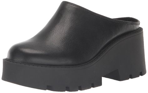 PRICES MAY VARY. Demi Wedge Clog Open Back Sound Toe Clogs With Socks, Chunky Clogs, Heeled Clogs, French Street Fashion, Suede Clogs, Platform Clogs, Clog Heels, Dirty Laundry, Synthetic Rubber