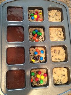 Triple Layer Brownies, Pampered Chef Brownie Pan Recipes, Pampered Chef Brownie Pan, Muffin Pan Recipes, Refrigerated Cookie Dough, Pampered Chef Party, Mini Brownies, Pampered Chef Consultant, Brownie Pan