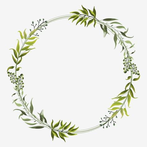 floral,floral circle,circle frame,frame,floral frame,leafe,leave,leave frame,green floral,green leafe,green frame Happy Birthday Floral, Circle Circle, Wreath Illustration, Floral Logo Design, Leaf Frame, Floral Circle, Seni Vintage, Summer Banner, Flower Graphic Design