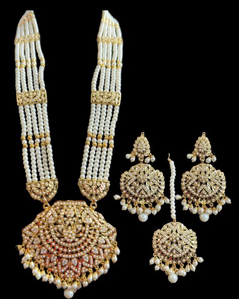 Jia gold plated jadau Rani haar in pearls . Available on website . #ranihaar #pearlnecklace #indianbridaljewellery #deccanjewelry Raani Haar Gold Jewellery Designs, Rani Haar, Indian Bridal Jewellery, July 3, Gold Jewellery Design, Jewellery Designs, Gold Jewellery, Minimalist Jewelry, Gold Jewelry