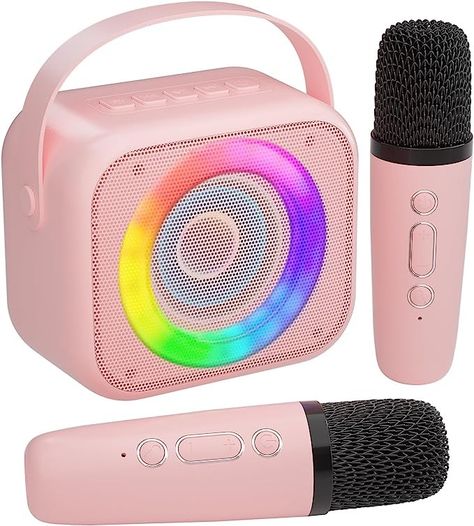 Karaoke Machine for Kids with 2 Wireless Microphones Mini Speaker Bluetooth, Karaoke Aesthetic, Kids Karaoke Machine, Kids Microphone, Karaoke Speaker, Music Speaker, Xmas 2024, Karaoke Machine, Music Speakers