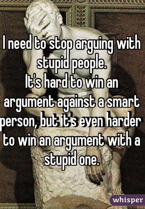 I need to stop arguing with stupid people Friends Arguing Aesthetic, People Arguing Aesthetic, Arguing Tips, Stop Arguing, I Need Attention, 2023 Quotes, Leadership Quotes Inspirational, Blonde Jokes, Ignorance Is Bliss