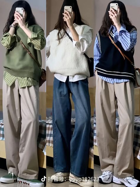 Outfit Ideas For School, Outfit Ideas Winter, Mode Ulzzang, Neat Casual Outfits, Mode Emo, Simple Style Outfits, Mode Hijabi, Casual Work Outfits Women, Winter Outfit Ideas