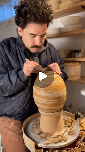 brett wulc on Instagram: "i like trimming these marbled pieces more than throwing them! getting through that first layer of foggy clay really reveals a lovely surface. 🌬️ #pottery #ceramics #clay #craft #satisfying" Marble Clay, Marbled Clay, Clay Craft, Pottery Ceramics, Class Ideas, Marble, Ceramics, On Instagram, Instagram