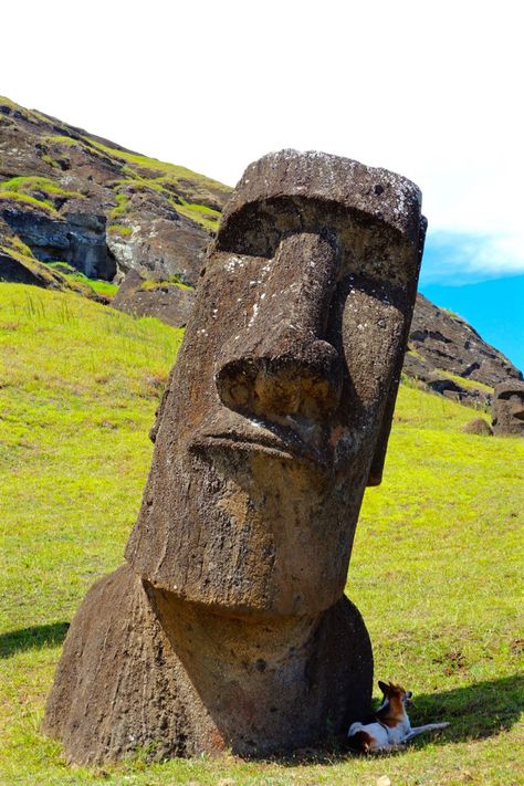 Easter Island Easter Island Heads, Easter Island Statues, Tiki Head, Tiki Statues, Southeast London, Tiki Totem, Tiki Art, In The Middle Of Nowhere, Standing Stone