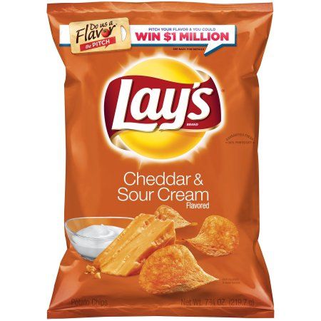 Lays Chips Flavors, Sour Cream Chips, Chip Flavors, Cheddar Chips, Sour Cream Potatoes, Lays Chips, Lays Potato Chips, Pineapple Salad, Roasted Pineapple