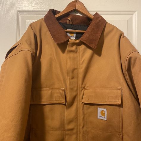 Nwot Carhartt Jacket. Size 58 Regular. Very Thick And Heavy Duty. Multiple Pockets, Quilted On The Inside, Corduroy Collar. Due To Weight Cannot Be Bundled. Oversized Carhartt Jacket Outfit, Carhartt Jacket Outfit, Carhartt Jackets, Carhartt Jacket, Heavy Jacket, Men Carhartt, Honey Comb, Color Stories, Jacket Outfits