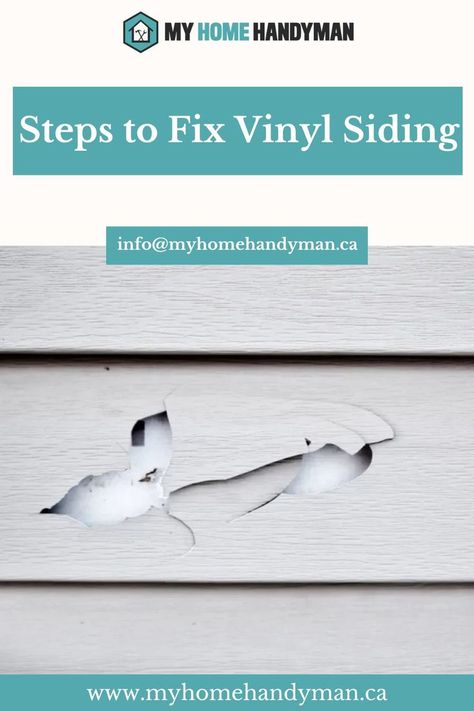 My Home Handyman Repair Holes In Vinyl Siding, Repairing Vinyl Siding, How To Remove Deck Stain From Vinyl Siding, How To Repair Vinyl Siding, How To Fix A Hole In Vinyl Siding, How To Repair Holes In Vinyl Siding, Paint Vinyl Siding Before And After, Vynal Siding, Repair Vinyl Siding