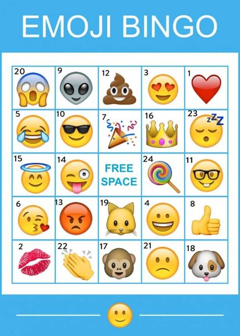 emoji bingo game printable Emoji Bingo, Party Emoji, Emoji Craft, Lila Party, School Function, Emoji Birthday Party, Emoji Party, Emoji Birthday, Sleepover Games