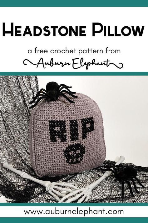 Not too spooky! This Plush Headstone Pillow is great for Halloween or any time! Crochet Halloween Patterns Free, Dragon Eyes, Foundation Single Crochet, Fall Crochet Patterns, Halloween Pillow, Crochet Pillow Cover, Halloween Crochet Patterns, Crochet Fall, Halloween Pillows