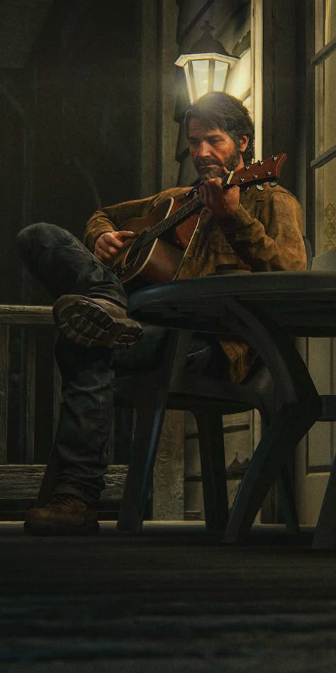 Joel And Ellie Wallpaper, Joel Last Of Us, Tlou Aesthetic, Guitar Wallpaper, Image Dbz, Kaptan Jack Sparrow, Joel And Ellie, The Last Of Us2, Joel Miller