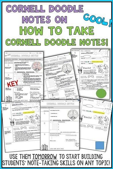 5 Tips for Using Cornell Doodle Notes in your Science Class ⋆ Sunrise Science Blog Cornell Doodle Notes, Teaching Pedagogy, Chemistry Concepts, Doodle Notes Science, Brain Wash, Teaching Middle School Science, Science Doodles, Biology Classroom, Lab Safety