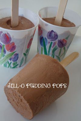 Homemaking Fun: JELL-O Homemade Pudding Pops Jello Pudding Pops, Pudding Pops, Kids Treats, Pudding Pop, Homemade Pudding, 8x8 Pan, Wire Whisk, Homemade Popsicles, Cold Treats