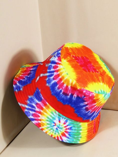 Tie Dye Bucket Hat | SHEIN USA Fashion Bucket Hat, Lakers Hat, Penguin Hat, Tie Dye Bucket Hat, Louis Vuitton Hat, Outdoor Hat, Colorful Hat, Reversible Bucket Hat, Halloween Store