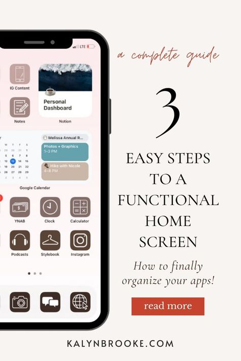 Discover how to organize your iPhone apps seamlessly, ensuring you never waste time scrolling through pages again. These organization ideas will help you organize apps on your phone so that they do not overwhelm you every time you use your phone. Make your phone aesthetic with this guide and organize your life. <<< Minimalist Lifestyle >>> Organize Iphone Apps Ideas, Organize Phone Apps Aesthetic, How To Set Up Your Phone Apps, How To Design Iphone Home Screen, Phone App Categories, Organising Iphone Home Screen, Iphone Home Screen Layout Productivity, How To Organize Your Iphone Home Screen, How To Organize Phone Apps