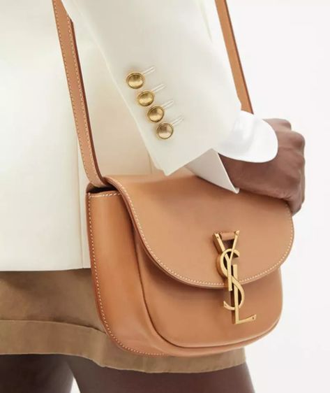 Small Designer Bags, Cross Body Bag Outfit, Ysl Crossbody Bag, Crossbody Bag Outfit, Chanel Handbags Classic, Bag Saint Laurent, Best Crossbody Bags, Brown Leather Crossbody Bag, Tan Bag