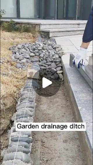 BaiYIDa on Instagram: "Garden drainage ditch" Drainage Ditch Landscaping, Garden Drainage, Backyard Drainage, Flood Prevention, Drainage Ditch, Yard Drainage, Side Gates, Brick Garden, Drainage Solutions