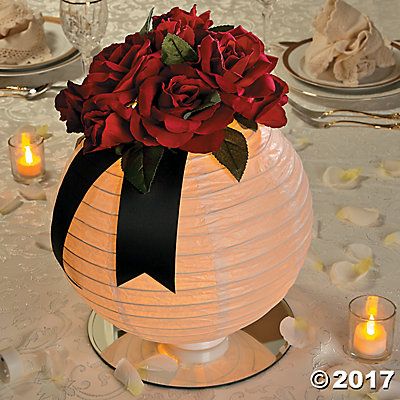 Paper Rose Centerpiece, Paper Lantern Centerpiece Wedding, Chinese Lantern Centerpieces, Paper Lantern Centerpieces, Floral Lantern, Paper Lanterns Wedding, Lantern Centerpiece, Lantern Centerpiece Wedding, Paper Lanterns Diy