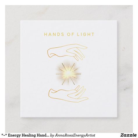 *~* Energy Healing Hands Ball of Light Reiki Square Business Card Healing Hands Tattoo, Healer Design, Hands Of Light, Hands Line Drawing, Ball Of Light, Reiki Business, Tarot Business, Essential Oils Business, Art Business Cards