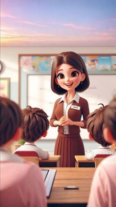 Teacher Cartoon Character Animation, Teachers Day Wallpaper, Animated Teacher, Teachers Illustration, Teacher Wallpaper, Good Phone Backgrounds, English Wallpaper, Teacher Aesthetic, Cute Images For Wallpaper