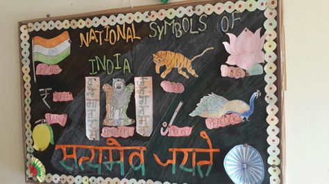 National symbols of India bulletin board  school Theme Board Ideas, National Symbols Of India, Soft Board, Theme Board, National Symbols, Class Room, School Bulletin Boards, Board Design, Bulletin Board