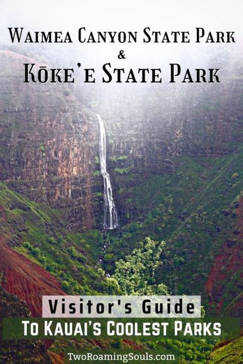 Waimea Canyon and Kokee State Park | Guide To The Best Spots - tworoamingsouls Waimea Canyon Hikes, Waimea Canyon Kauai, Haena State Park Kauai, Hawaii December, Hawaiian Aesthetic, Hawaii 2023, Hawaii Trip Planning, Hawaii Itinerary, Kauai Travel