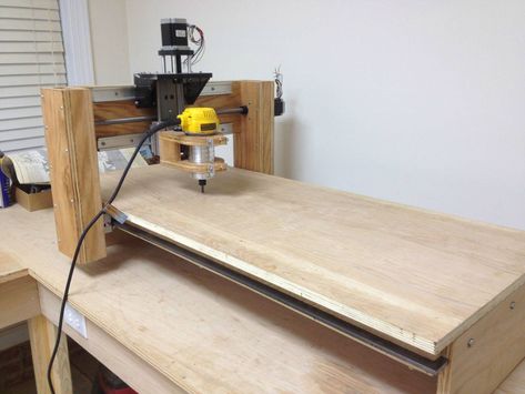 home made cnc router Officine In Garage, Cnc Router Plans, Cnc Wood Router, Hobby Cnc, Cnc Router Projects, Diy Cnc Router, David Taylor, Router Cnc, Router Projects