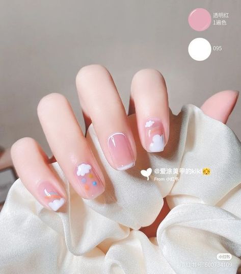 25 Super Cute Valentines Nails Hello Nails, Asian Nails, Minimalist Nail Art, Beauty Nails Design, Pola Kartu, Minimal Nails, Really Cute Nails, Cute Gel Nails, Soft Nails