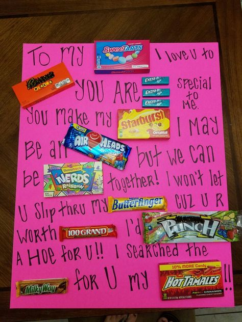 To Victor: My love! Valentine’s Day Poster Ideas, Valentines Day Poster Board Ideas, Candy Board Ideas, Homemade Birthday Gifts, Flower Tattoo Ideas, Candy Board, Candy Poster, Cute Birthday Ideas, Birthday Gifts For Boyfriend Diy