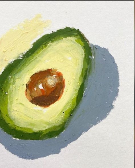 Painting Avocado, Oil Pastels Drawing, Pastel Gras, Seni Pastel, Fruits Drawing, Crayon Drawings, Oil Pastel Paintings, Oil Pastel Art, Oil Pastel Drawings