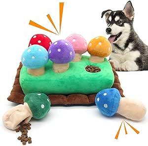 Lepawit Interactive Dog Toys, Hide and Seek Squeaky Puzzle Dog Toys for Boredom and Stimulation, Dog Enrichment Toys for Puppy and Small Dogs (Mushrooms, Pack of 7) Dog Enrichment Toys, Dog Toys For Boredom, Dog Boredom, Cute Dog Toys, Dog Puzzle Toys, Pet Paradise, Dog Enrichment, Dog Puzzles, Real Family