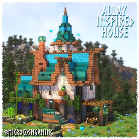 This little build is inspired by the humble little friend the Allay. Somewhat fantasy style with medieval elements. Leave a like to support me if you like it:)

Textures - Default HD, Vanilla Tweaks Bushy Leaves.
Shaders - Complimentary

Full Tutorial on the YT Channel for those who would like it in their world. Allay Minecraft, Minecraft Steampunk, Flat World, Minecraft Medieval, Cute Minecraft Houses, Fantasy Style, Minecraft Inspo, Amazing Minecraft, Minecraft House Designs