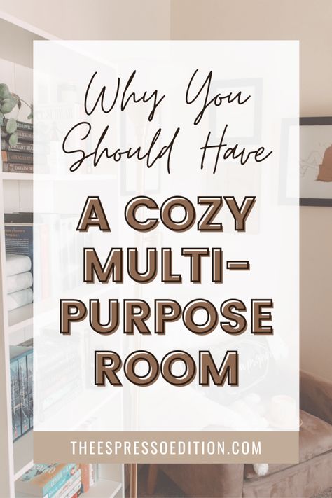 Spare Bedroom Ideas Multi Purpose, Spare Room Ideas Multi Purpose, Reading Room Ideas Cozy, Small Spare Room, Flex Room Ideas, Multipurpose Guest Room, Cozy Reading Room, Small Home Library, Boho Homes