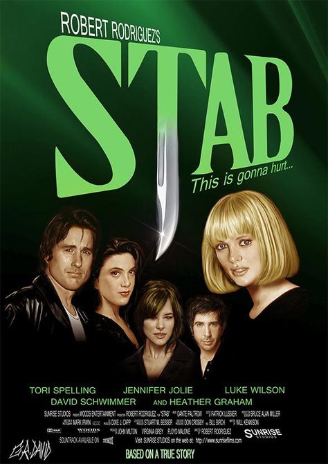 Stab (1998) [589 x 833] Scream 1, Scream Cast, Scream Franchise, Ghostface Scream, Slasher Movies, Sport Games, Scream Movie, Best Horror Movies, Horror Posters