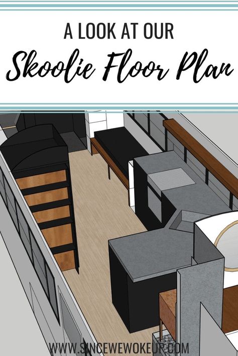 Mid Size Skoolie Floor Plan, 40ft Bus Conversion Layout, Skoolie Floor Plan With Bunks, School Bus Camper Floor Plans, Skoolie Kitchen Ideas, Skoolie Interior Design, Schoolies Bus Floor Plans, Skoolie Conversion Floor Plans, Short Bus Conversion Layout