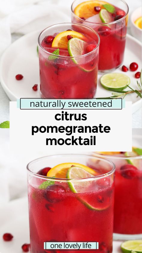 Paleo Mocktail, Low Calorie Vodka Drinks, Pomegranate Mocktail Recipes, Mixed Drinks With Vodka, Mocktail Christmas, Mocktail Healthy, Low Calorie Mixed Drinks, Vegan Mocktail, Drinks With Vodka