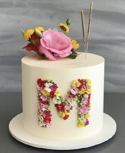 Birthday Cake For Wife, Best Birthday Cake Designs, Unique Birthday Cakes, Simple Cake Designs, Mini Cakes Birthday, Creative Cake Decorating, Cake Decorating Frosting, Creative Birthday Cakes, Beautiful Birthday Cakes