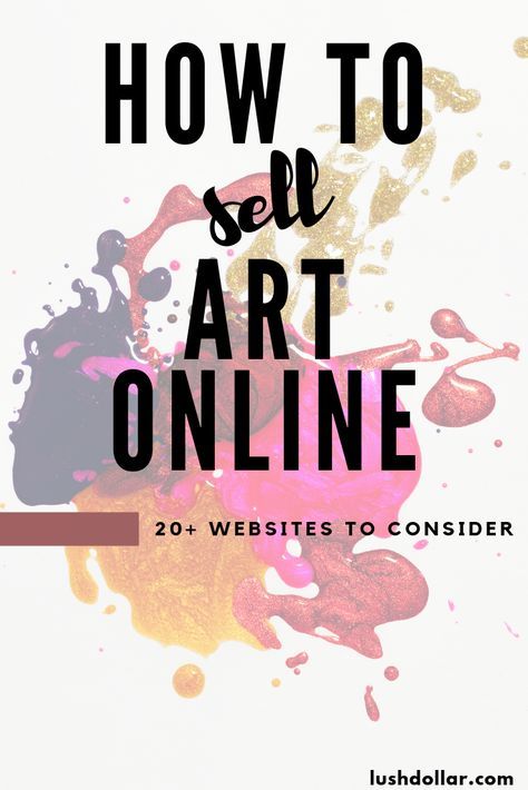 Let me show you how to sell art online and make money with 20+ websites.  How to make money online with your art skills, regardless of how talented you are! How To Sell Art, Sell Art Prints, Art Biz, Sell Art Online, Where To Sell, Selling Paintings, Sell My Art, Artist Business, Sell Art