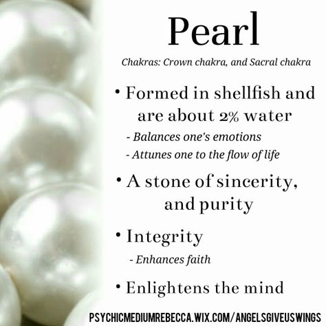 Pearl crystal meaning Pearl Healing Properties, Pearl Magical Properties, Pearl Meaning Stones, Pearl Crystal Meaning, Pearl Properties, Pearl Quotes, Pearl Meaning, Gem Meaning, Crystal Wedding Dress