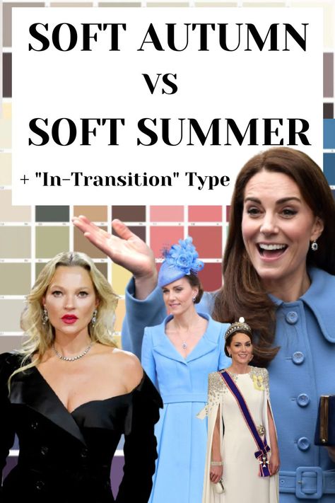 Soft Summer vs Soft Autumn Or Why You Can Pull Off Both Seasonal Palettes Soft Summer Vs Soft Autumn Color Palette, Created Colorful Soft Autumn, Soft Summer Autumn Outfits, Fall Color Nails, Color Analysis Summer, Soft Autumn Palette, Warm And Cold Colours, Soft Autumn Color Palette, Soft Summer Palette