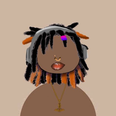 Loc Pfp Cartoon, Black Cartoon Profile Pics Locs, Cartoons With Locs, Cartoon With Locs, Locs Cartoon, Black Cartoon Profile Pics, Scene Pfp, Girl Pfps, Girl Pfp