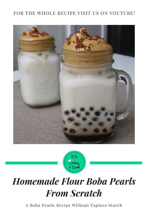 Here's a quick and detailed recipe of how to make boba pearls without tapioca starch😍 Homemade Boba Without Tapioca Flour, Diy Boba Pearls Without Tapioca Starch, Boba Tea Recipe Without Tapioca Starch, How To Make Boba Pearls Without Tapioca, How To Make Boba Without Tapioca Starch, Easy Boba Recipe Without Tapioca Starch, Boba Recipe Without Tapioca, Boba Without Tapioca Flour, How To Make Boba Without Tapioca Flour