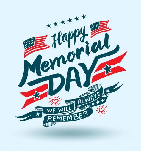 Happy memorial day lettering | Vector Statue Of Liberty Drawing, Holiday Memes, Memorial Day Quotes, Business Card Template Psd, Blue Business Card, Happy Memorial Day, Memories Quotes, Vintage Typography, Day Quotes