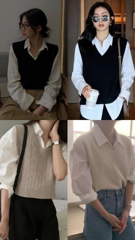 Fesyen Korea, Fashion Outfits Korean, Mix Match Outfits, Mode Zara, Casual College Outfits, Winter Fashion Outfits Casual, Fashion Top Outfits, Korean Casual Outfits, Everyday Fashion Outfits