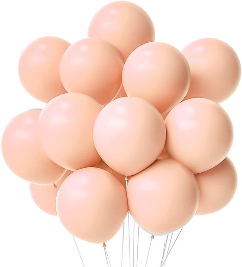 Peach Theme Party, Peach Balloons, Balloons For Baby Shower, Color Durazno, Blush Balloons, Peach Orange Color, Peach Baby Shower, Peach Party, Orange Balloons